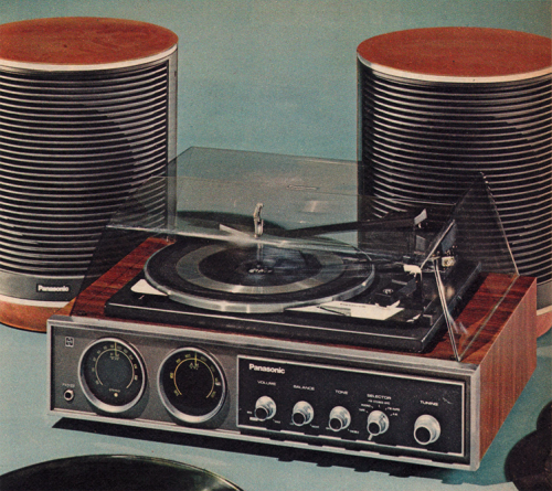 bilbao-song: Panasonic stereo system featured in Spiegel, Fall/Winter 1973.