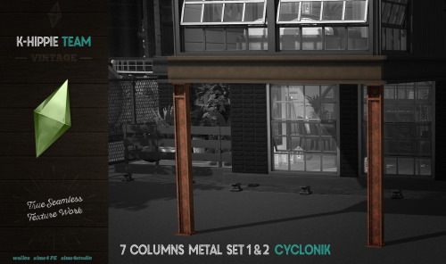 7 COLUMNS - METAL CYCLONIK - SET 1 & 2Columns are often hidden in plain sight. We offer to put t