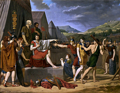 Manlius Torquatus Sentences His Son To Death. 1799. Auguste Alphonse Gaudar De La Verdine. French 1780-1804.