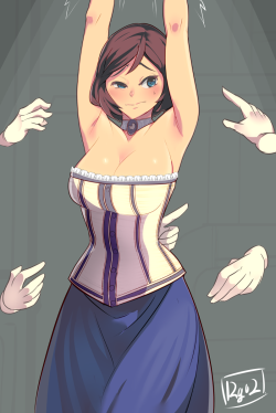 ryu2-art: Ticklish Elizabeth from BioShock Infinite.