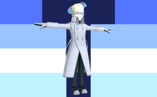 Colress from Pokémon t-poses!Requested by anonymous