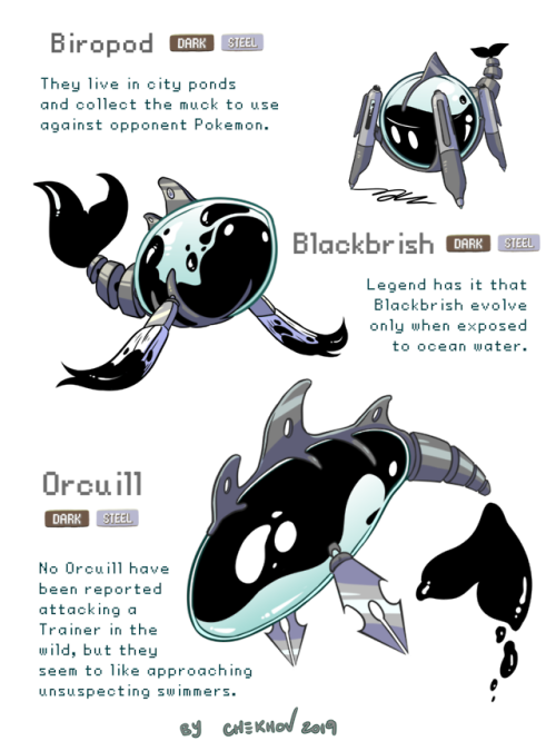 gentleman-bayleef:chekhovdraws:Some fakemon designs from earlier in the year. It was really fun thin