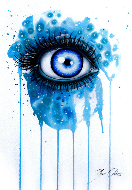 bestof-society6:    ART PRINTS BY PEEGEEARTS  “Rainbow Eye&quot; Open your
