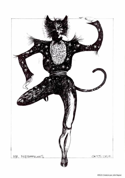 bellesdomain:Mistoffelees- Cats the MusicalOriginal design, John Napier 1981“Basic” desi