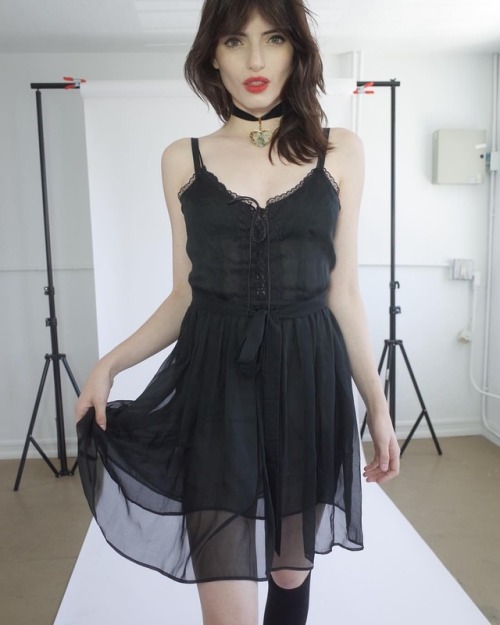 The Black Heidi Silk Chiffon Dress worn by @ayomissd Photo by me. #bavarianstyle #littleblackdress #