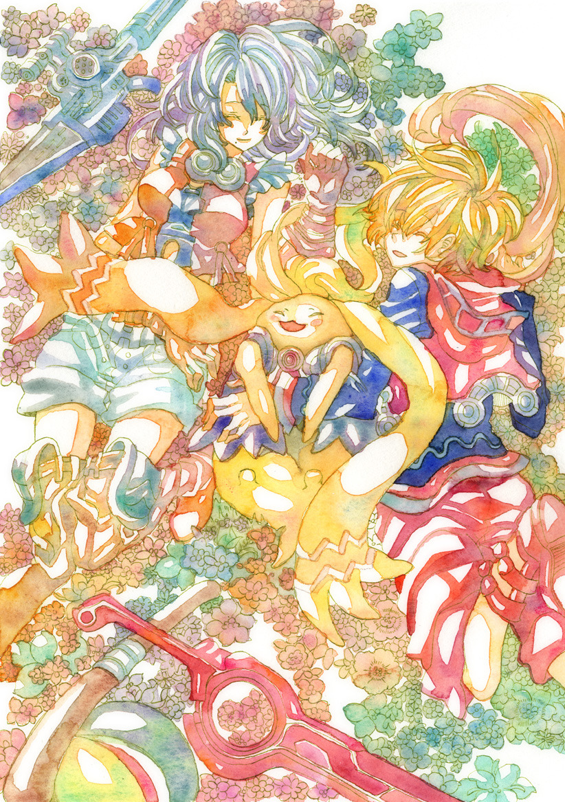 monado-barrette:ゼノブレ３周年おめでとうございます by 菘みかん*月曜日東3カ34b