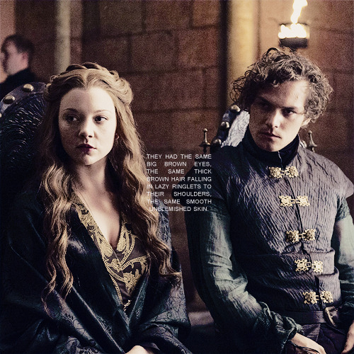 ladyblackfish:… Cersei thought as she watched them… They were more alike than she and Jaime.
