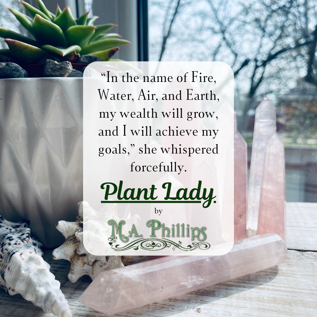 “In the name of Fire, Water, Air, and Earth, my wealth will grow, and I will achieve my goals,” she whispered forcefully.
Fern is determined to regain her grandparents’ old garden nursery, and she’ll use every tool in her arsenal to achieve her...