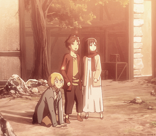 dithe-r:very high quality smol trio + armin’s flawless pup performance
