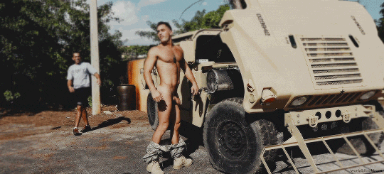 stratisxx:  More straight military studs fucking around on the job… In Greece military