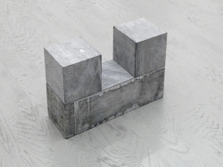 mentaltimetraveller:  CARL ANDRE 2 CUBES