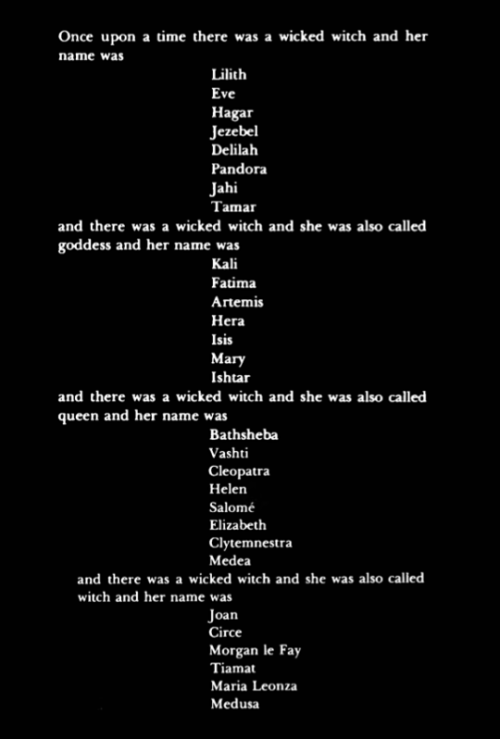 Andrea Dworkin - Wicked Witch, “Woman Hating: A Radical Look At Sexuality”, 1974.
