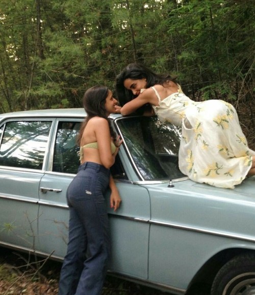 lesbian lovers on a picnic by the beach