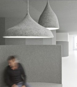 vjeranski:  felt lamps 