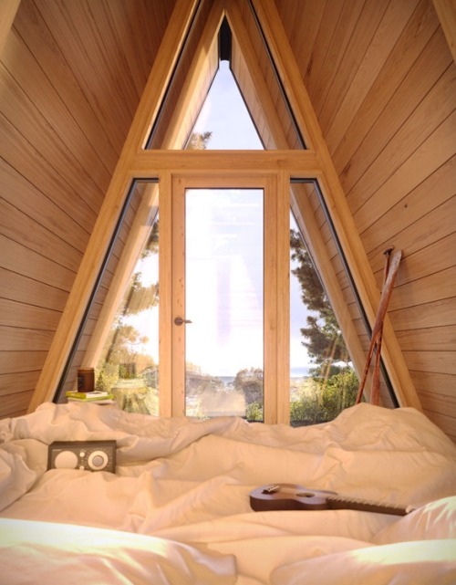 Good wood - a simple A-frame is all it takes to create a beautiful little escape pod. Introducing th