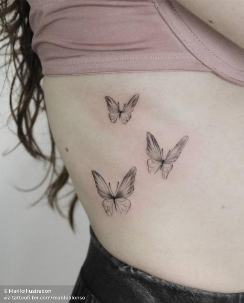 By Mariloillustration, done in Girona. http://ttoo.co/p/35940 animal;butterfly;facebook;fine line;illustrative;insect;line art;mariloalonso;rib;small;twitter