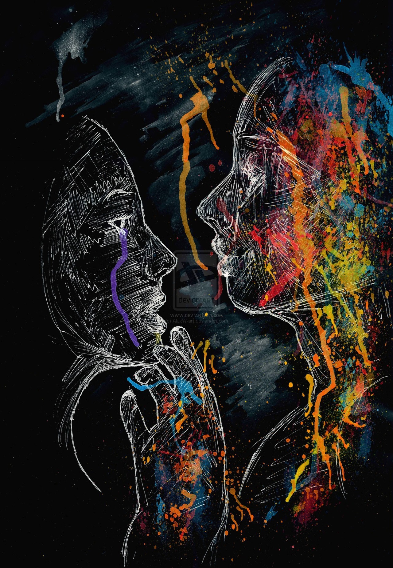 alexw-art:  Cyborg Love &ldquo;It’s too bad she won’t live! But then again,