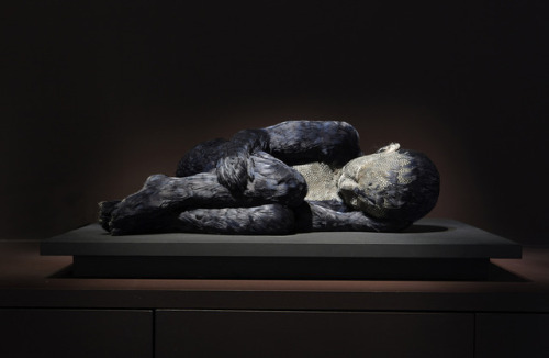 Lucy Glendinning (British, b. 1964, Somerset, England) - 1,2: Feather Child 2, 2010-2012  3,4,5: Fea