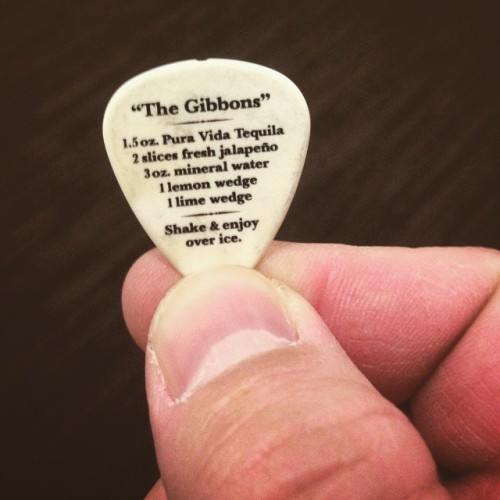 My life long best bud @expresident just met Billy Gibbons from ZZTop. He was handed this #guitarpick