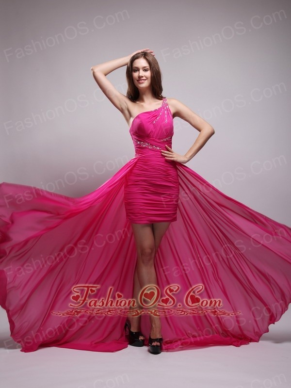 Aqua high low prom dresses