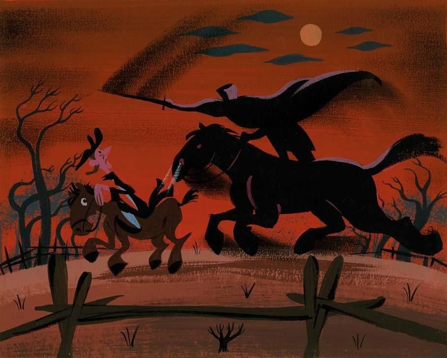 atomic-chronoscaph:
“The Legend of Sleepy Hollow - Concept art by Mary Blair (c.1947)
”