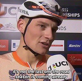 Mathieu Van Der Poel Being Asked If He Had A Word For Wout Van Aert After The Cyclocross World Championships