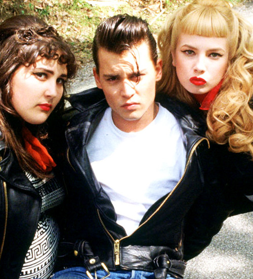 cybillshepherd:  Ricki Lake, Johnny Depp and Traci Lords in Cry-Baby (1990) 