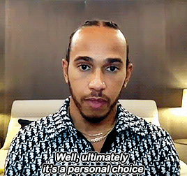 vettelewis:Lewis Hamilton x What are you feelings towards them, those drivers who decided not to kne