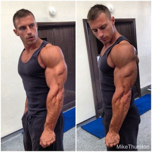 Even from across the gym when his Coach says flex all he can do is flex.