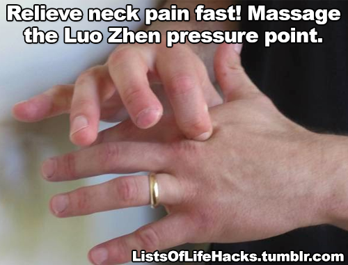 i-is-kenii: listsoflifehacks: Life Hacks to Banish Back Pain &amp; Neck Pain