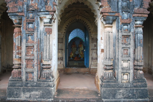 Temple with Goura and Nitay deities, Bengal