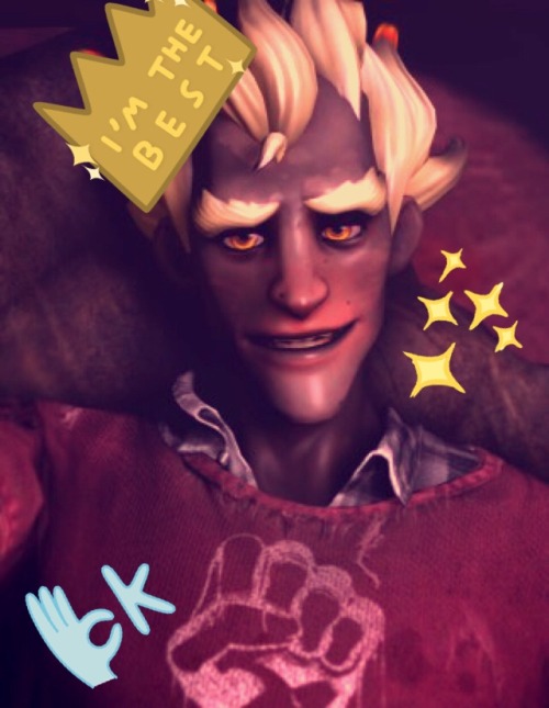 ranebowstitches:  I may have gotten a little carried away with @kritz-blitzwitz ’s newest posters  I just feel like if Junkrat was taking selfies he’d also be a huge fan of stickers so you know !! (I mean he was here ehehe) 