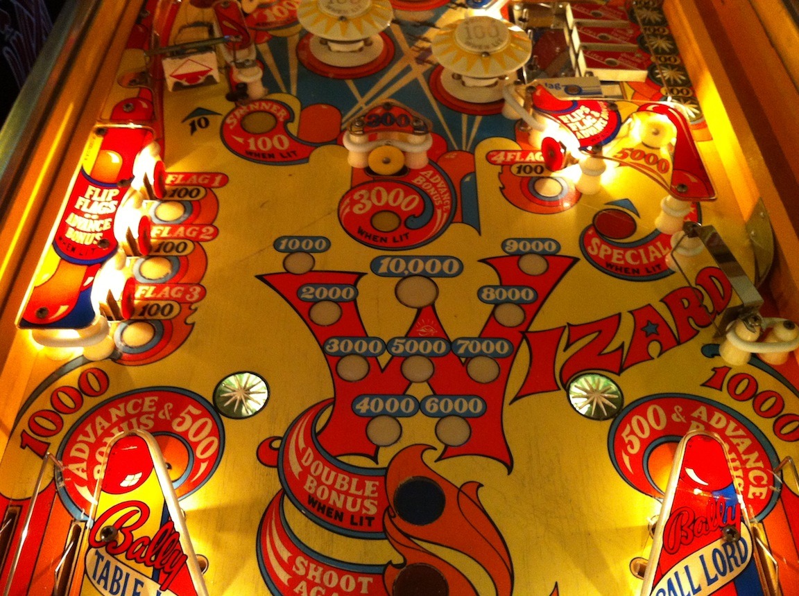 Vintage Pinball Machines 1975 Bally Wizard Pinball Machine Nice | Hot ...