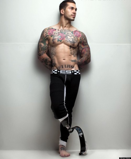 uniformsanddolls: Alex Minsky Marine who lost his leg, then became a successful model.  He is flawless.  Oorah. 