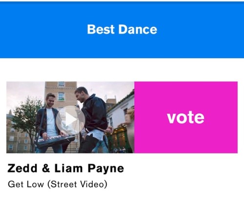 thedailypayne:thedailypayne:The Street Video for Get Low has been nominated for the MTV VMA for Best