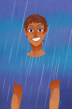 kahazel:  He loves the rain.