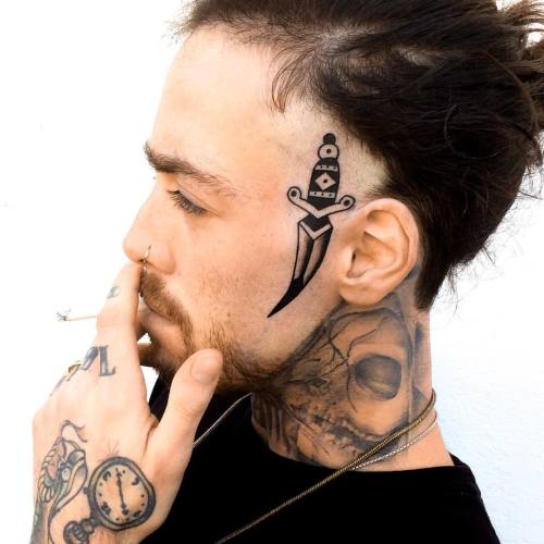 Face Tattoos for Men  Ideas and Designs for Guys