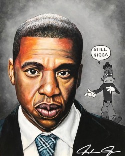 supportblackart: Dope art by @jj_the_artist 👌🏾 Light nigga, dark nigga, faux nigga, real nigga Rich nigga, poor nigga, house nigga, field nigga #stillnigga  #supportblackart #jjtheartist #jayz #jaybo #444 #oj #artlovers #artdaily #blackart #blavity