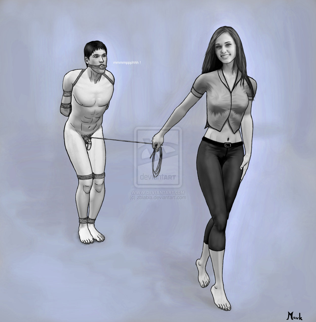 xrayeyesblue: femdomgallery:  Jump for me .. by ~zblabla  Re-blogs and original posts