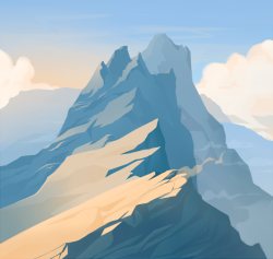 helmip:  Firewatch inspired mountain sketching 