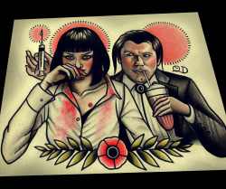 flash-art-by-quyen-dinh:  Pulp Fiction print now in the shop :) 