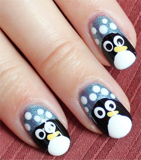 DIY Penguin Nail Art Tutorial form Swatch and Learn here. What have I learned? There are lots and lo