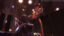 crototo:  Zenyatta Cultist x Symmetra Dragon [animation]gfycat/720ppatreon/1080p/soundI optimized the workflow for my weak PC and now I can quickly render animation with normal quality ^^