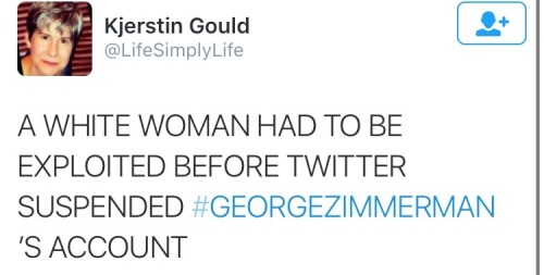 black–lamb:  sky-ven:  krxs10:  George Zimmerman is in the news again and no, unfortunately it’s not because he’s dead or in prison.  This time Zimmermans Twitter account has been suspended for posting his ex girlfriends nudes with some added