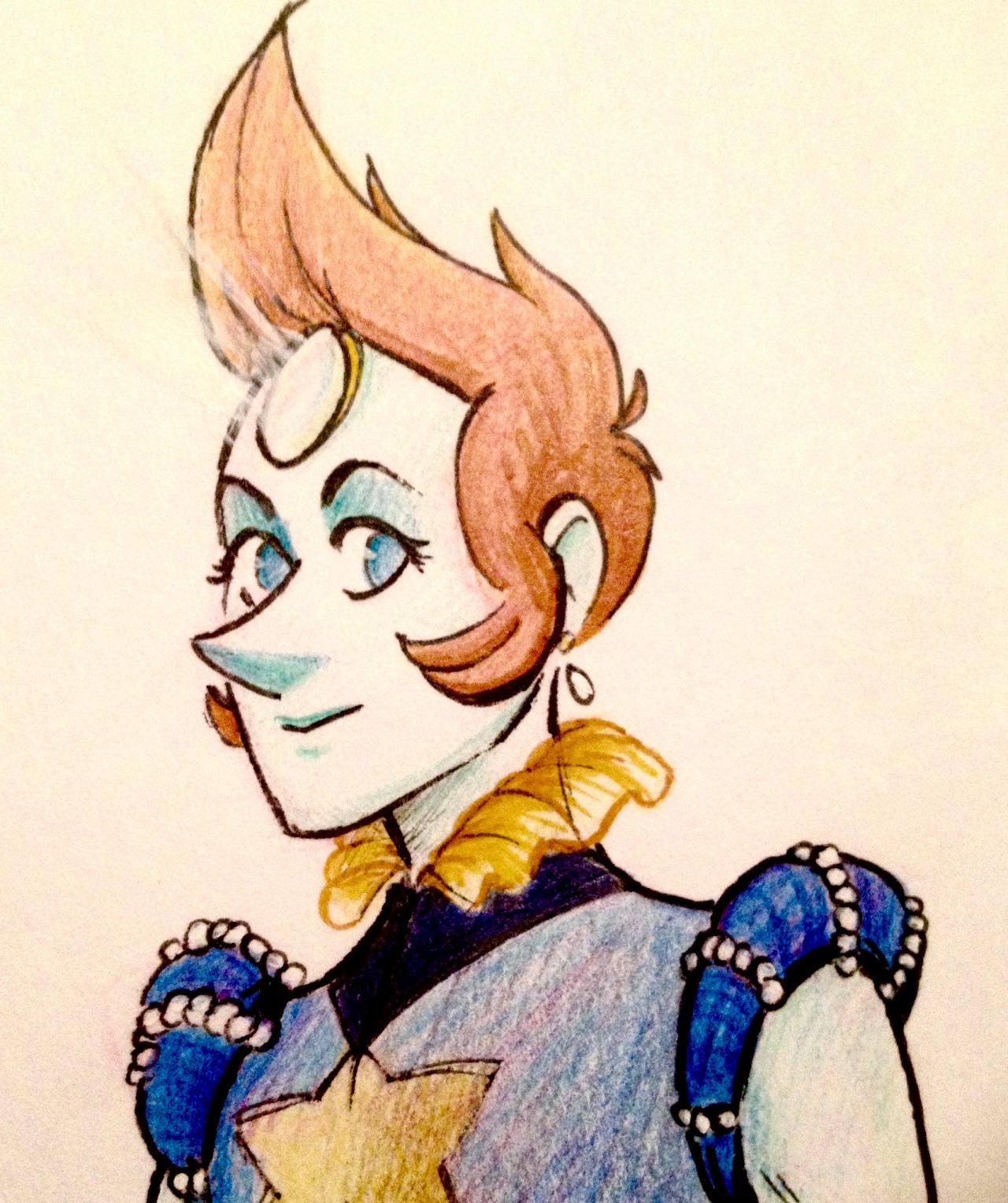 strampunch:  Ok last colour work of the day. Just a preview of a Pearl redesign I