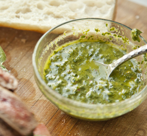 baruchobramowitz:urbancookery:Grilled Marinated Flank Steak Sandwiches with a Chimichurri Sauce:http