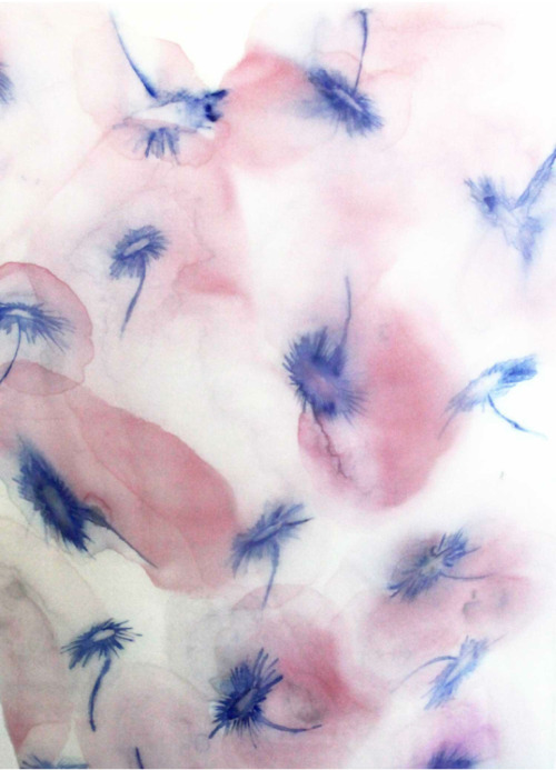 red-lipstick:  Emily Wagner (b. NY, USA) and  Shane Edelman (b. CA, USA) - Untitled    Hand Painted Textiles