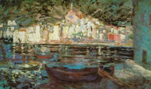 impressionism-art-blog:View of Cadaques from Playa Poal via Salvador Dali