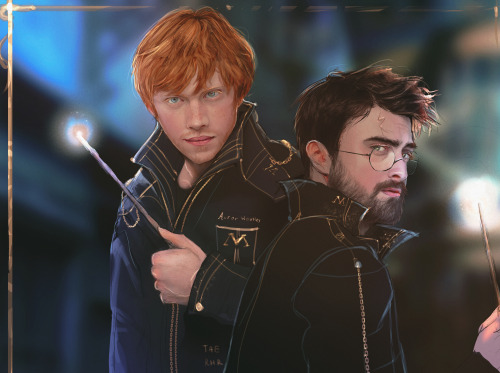Harry and Ron as Aurors;✨ 