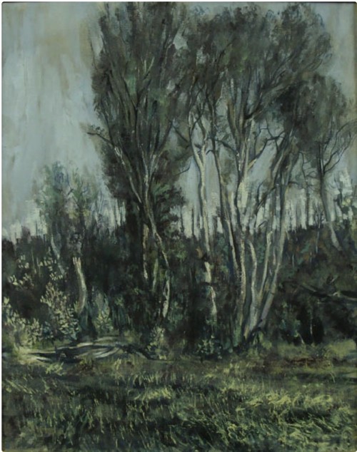 Alvaro Guevara (1894-1951), Árboles [trees], oil on canvas, 69 x 55 cm, Santiago Chile, Museo Nacion